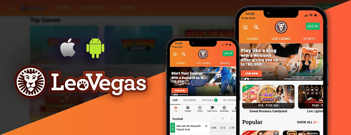 LeoVegas en tu móvil - iOS y Android